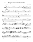 Song and Dance for Two Cellos - Cello 1