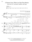 O Dearest Jesus, What Law Hast Thou Broken - Hymn Intro (C instrument, handbells, organ)