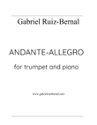 ANDANTE-ALLEGRO for trumpet and piano