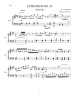 Arrangement for piano solo of the second movement of Mozart's piano concerto KV 488