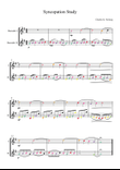 Syncopation Study - Recorder