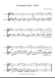 Syncopation Study - Violin
