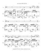 Just a Closer Walk with Thee / Solace (in G major): Cello and Piano Piano scores gallery preview page 6