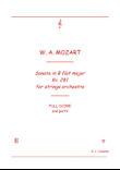 Mozart Sonata kv. 279 for Strings orchestra