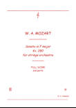 Mozart Sonata kv. 280 for String orchestra