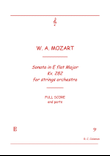 Mozart Sonata kv. 282 for String orchestra