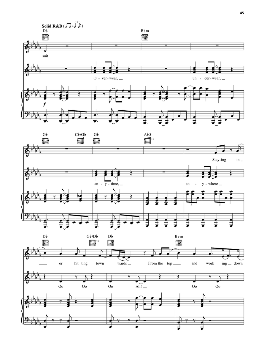 My Strongest Suit (from Aida) Piano, Vocal, Guitar scores gallery preview page 5