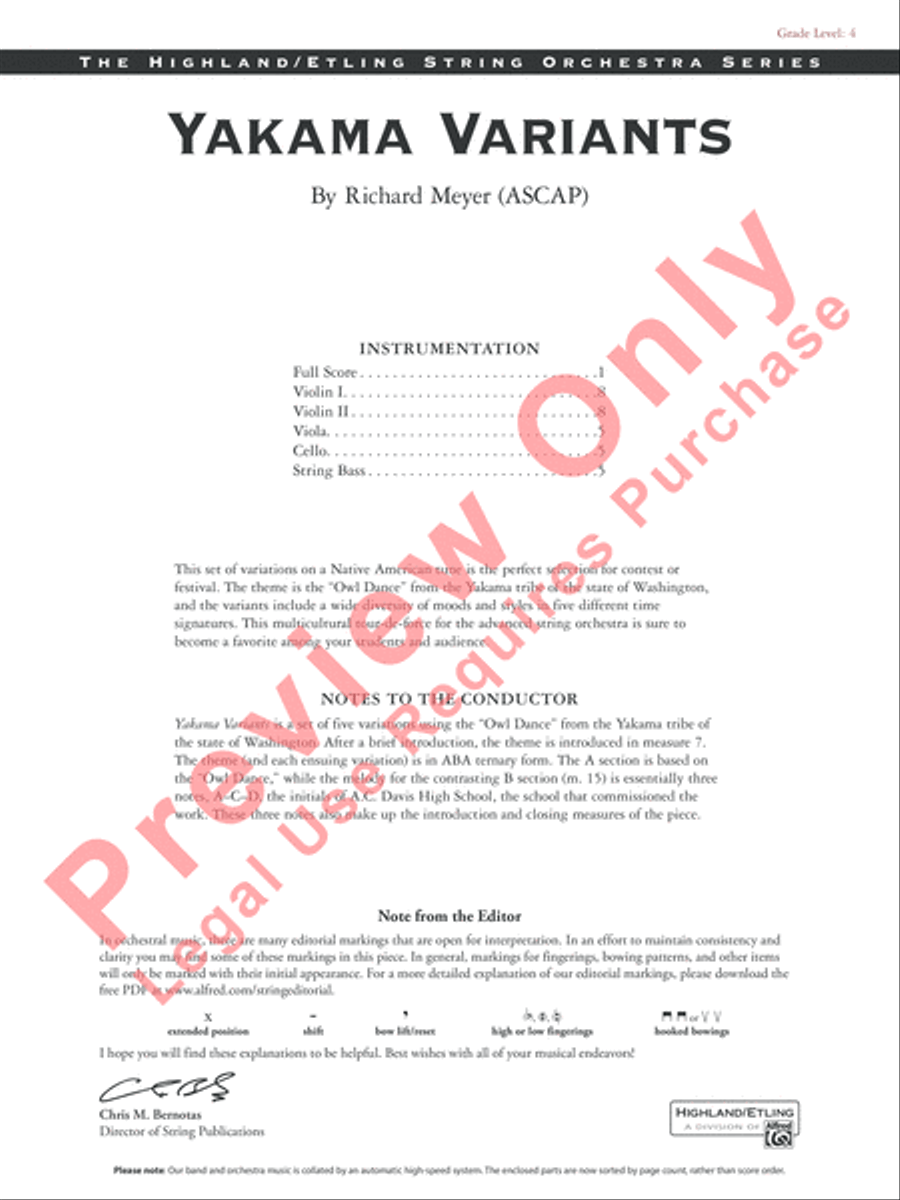 Yakama Variants Yakama Variants String Orchestra scores gallery preview page 2