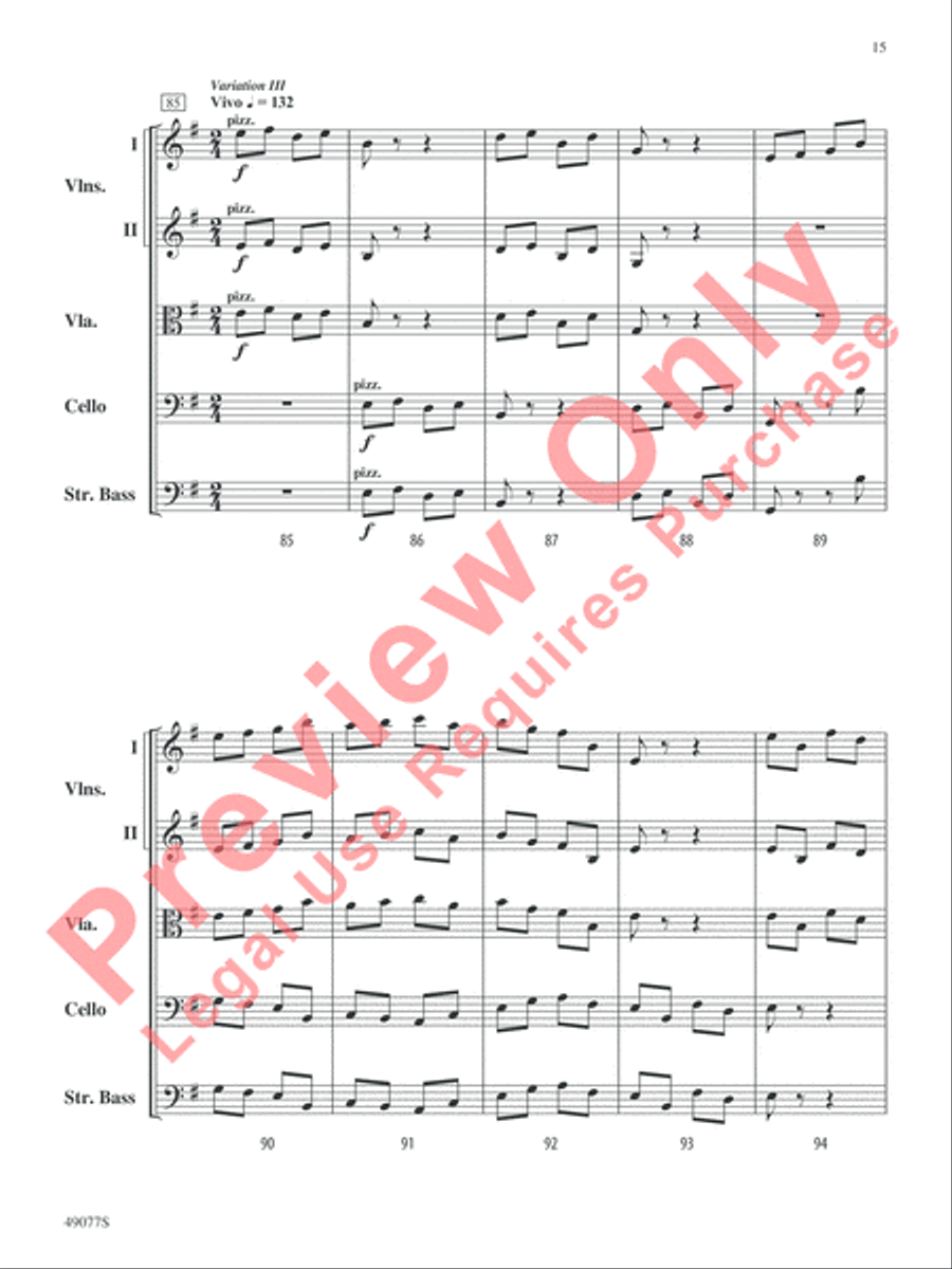 Yakama Variants Yakama Variants String Orchestra scores gallery preview page 16