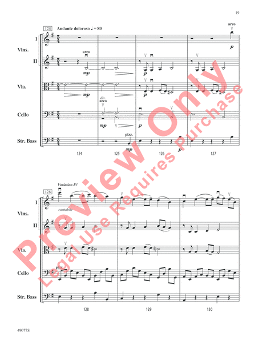 Yakama Variants Yakama Variants String Orchestra scores gallery preview page 20