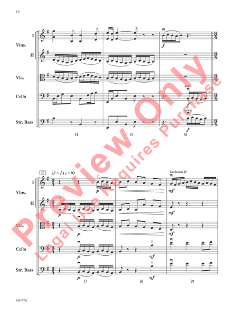Yakama Variants Yakama Variants String Orchestra scores gallery preview page 11