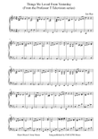Things We Loved From Yesterday (From the Professor T Television series) - piano solo