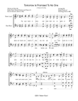 Tomorrow Is Promised To No One (SSAA - Barbershop), arr. Robert Rund