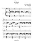 Prelude BWV855a