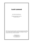 Loch Lomond (Scottish Traditional) - Lead sheet in original key of F