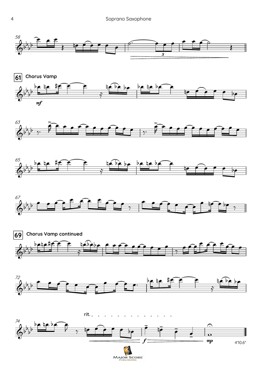 Leave The Door Open Soprano Saxophone scores gallery preview page 5