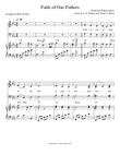Faith of Our Fathers--SATB choir