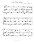 Faith of Our Fathers--violin solo