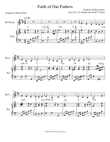 Faith of Our Fathers--clarinet solo