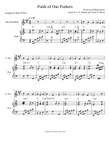 Faith of Our Fathers--alto sax solo