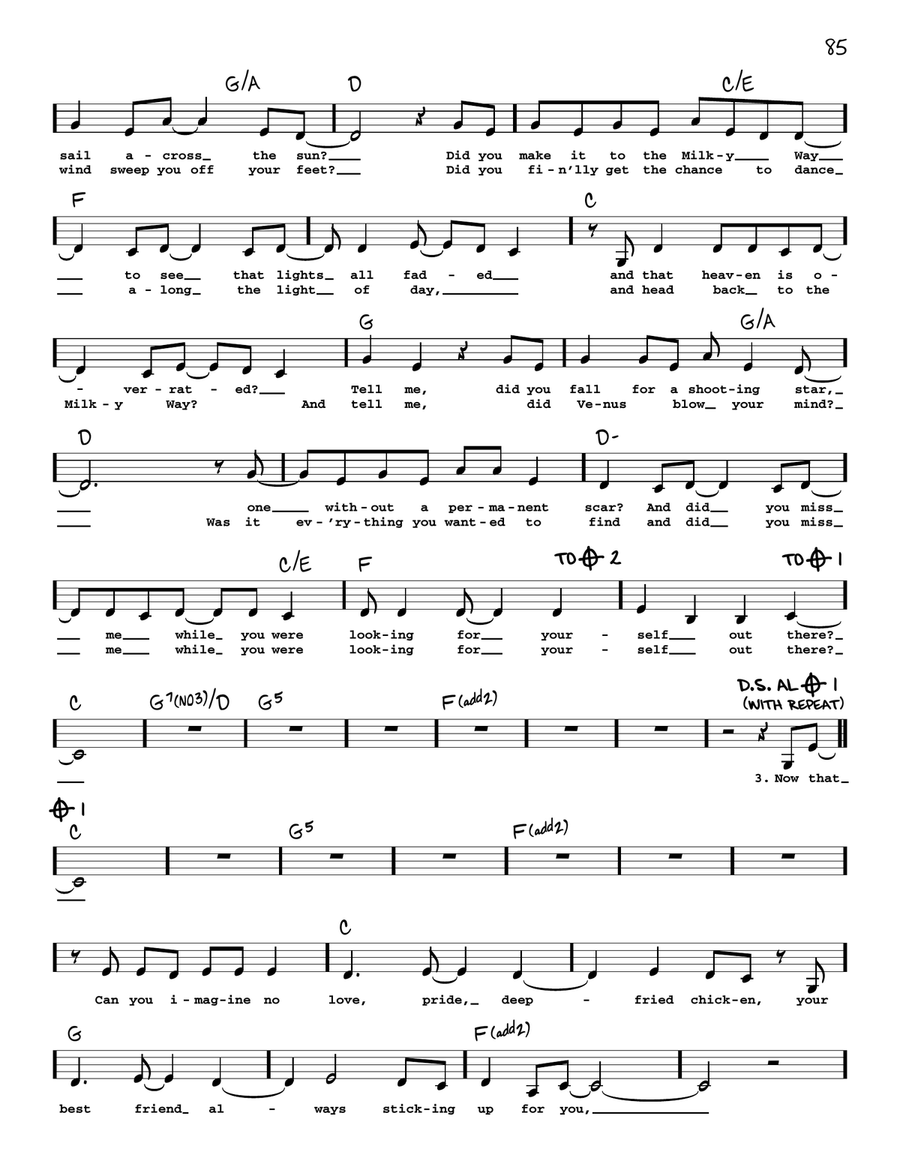 Drops Of Jupiter (Tell Me) Voice scores gallery preview page 2
