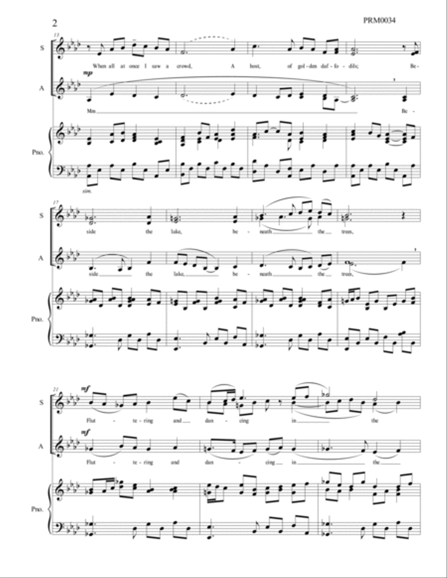 Daffodils Choir scores gallery preview page 5