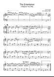 The Entertainer - A Ragtime Two Step - Easy Piano Solo