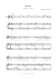 My Baby (A Mother's Lullaby) - solo and piano