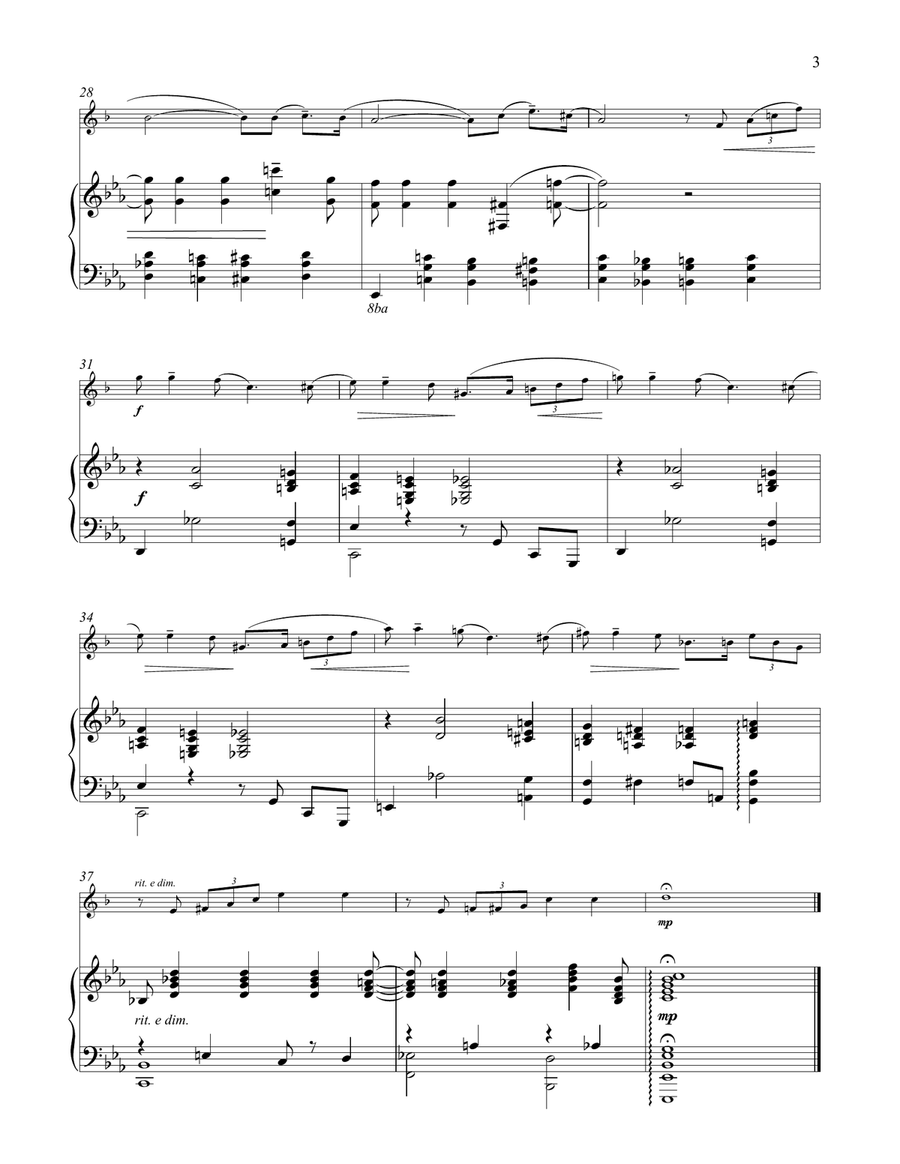 Concerto In F (For Piano & Orchestra) (excerpt) Trumpet Solo scores gallery preview page 3