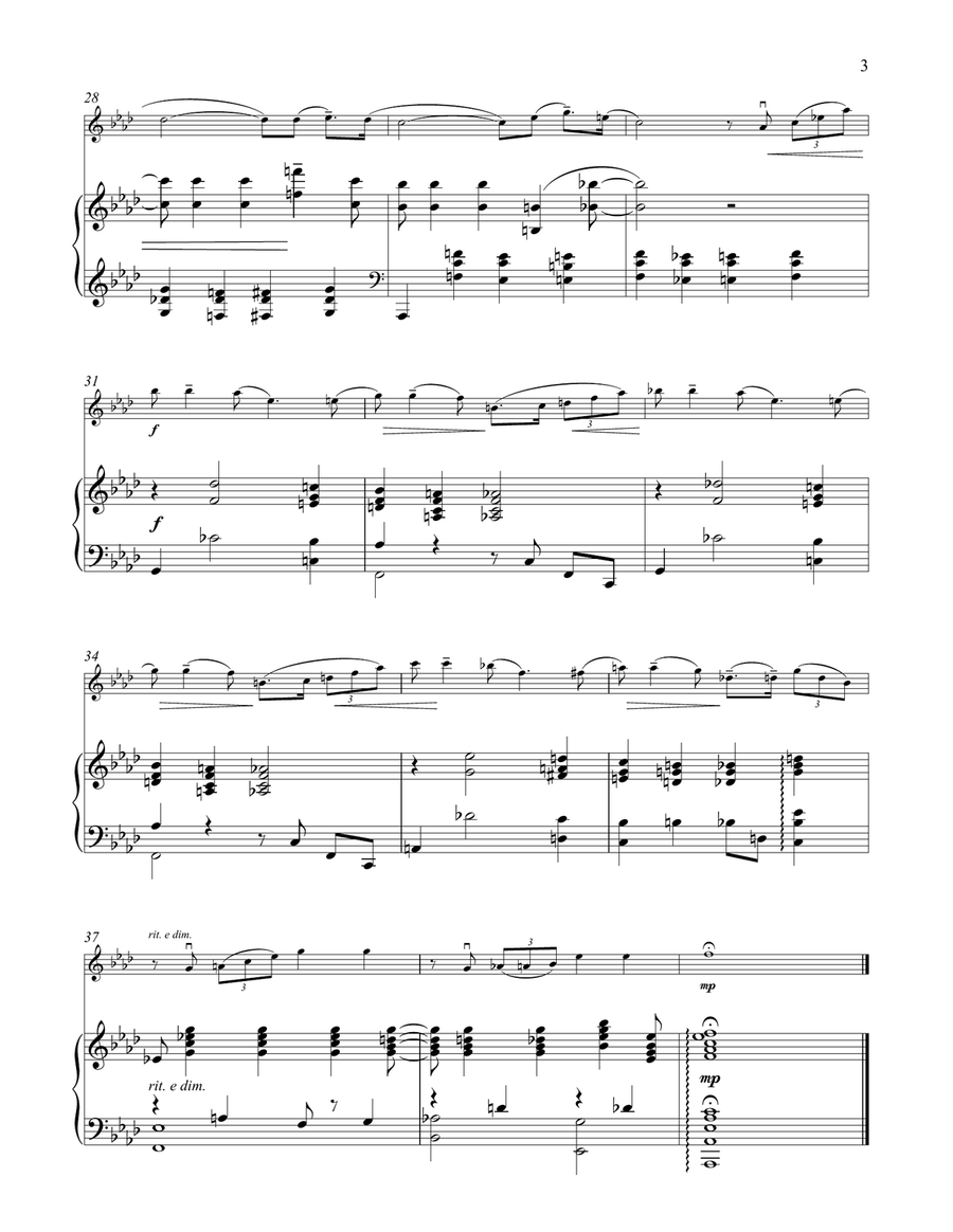 Concerto In F (For Piano & Orchestra) (excerpt) Violin Solo scores gallery preview page 3