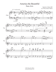 America the Beautiful Intermediate Piano Solo