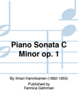 Piano Sonata C Minor op. 1 / Pianosonaatti c-molli op. 1