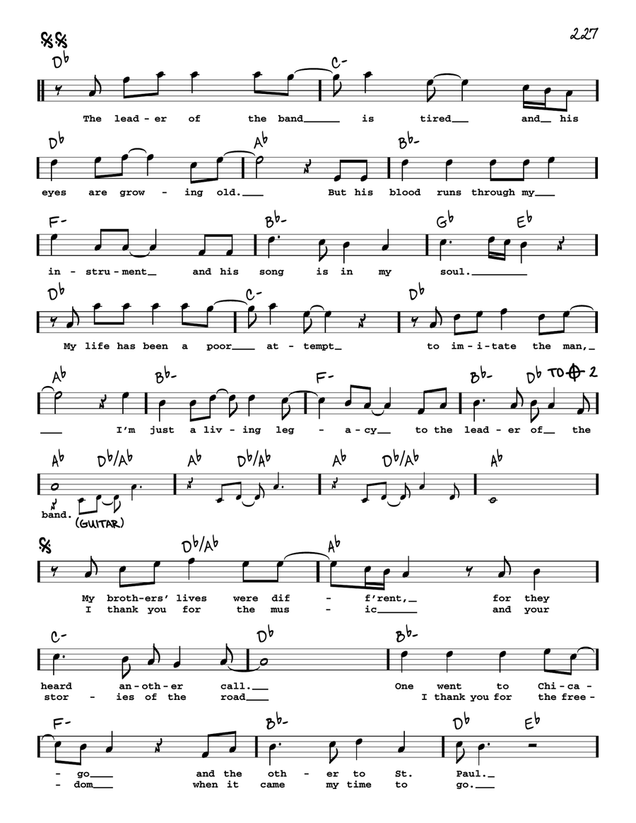 Leader Of The Band Leader Of The Band Voice scores gallery preview page 2
