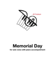 Memorial Day, for voice with piano accompaniment