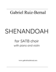 SHENANDOAH for choir SATB, violin and piano accompaniment