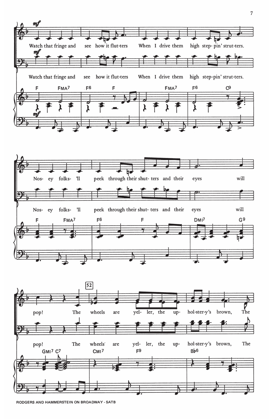 Rodgers and Hammerstein On Broadway (Medley) (arr. Mac Huff) 4-Part scores gallery preview page 5