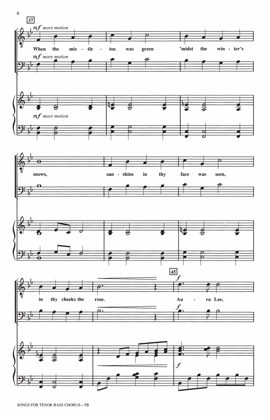 Songs For Tenor-Bass Chorus (Collection) TTB scores gallery preview page 5