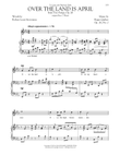 Over The Land Is April (from Two Songs, Op. 26, No. 2) (High Voice)