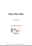 Holy, Holy, Holy! (for Clarinet Quartet)