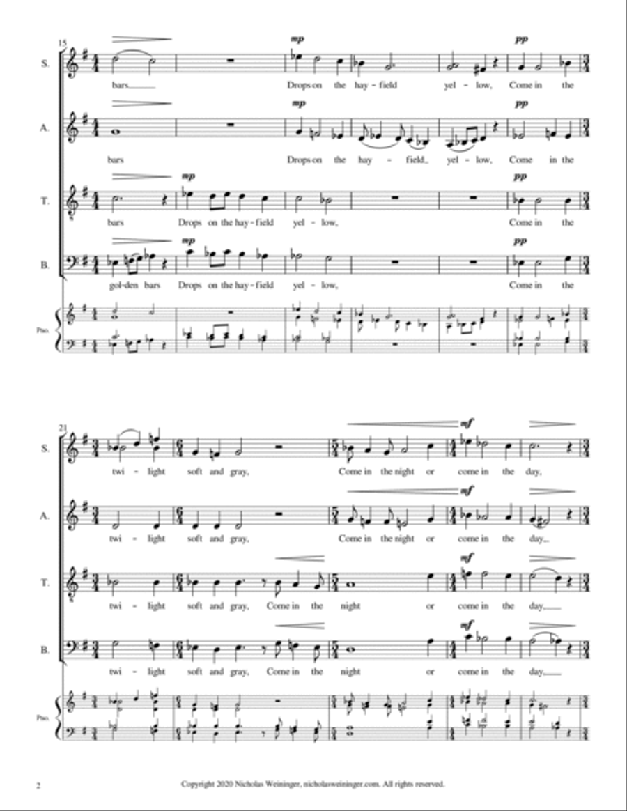 Invitation to Love 4-Part scores gallery preview page 4