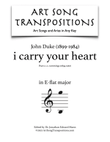 I Carry Your Heart