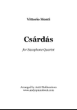 Czardas - Saxophone Quartet