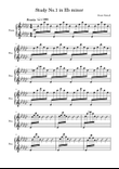 Study No.1 in Eb minor