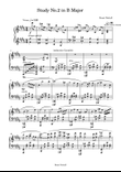 Study No.2 in B major