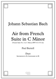 Air from French Suite in C Minor, arranged for duet: instruments in Eb and Bb