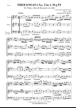 GLUCK TRIO SONATA No. 3 in A Wq 53 for flute, oboe & bassoon or cello