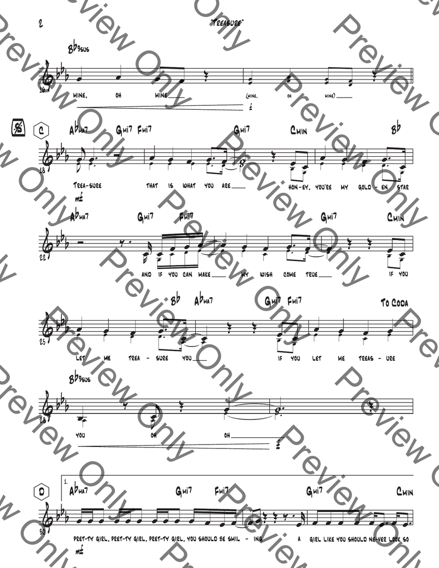 Treasure Piano, Vocal scores gallery preview page 3