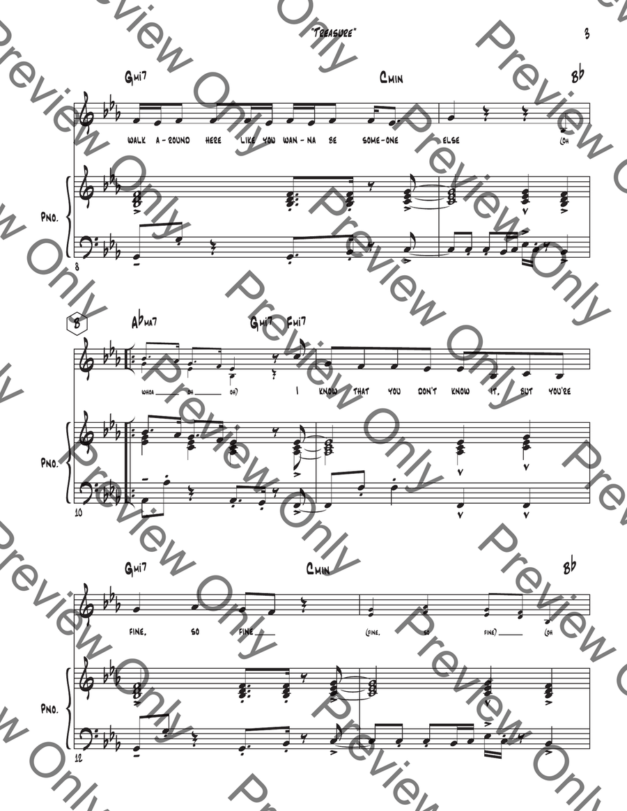 Treasure Piano, Vocal scores gallery preview page 5