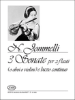 3 Sonate Per 2 Flauti (O Oboi O Violini) E Basso C