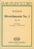 Divertimento No.1 20 Nach alten ungarischen Tänze